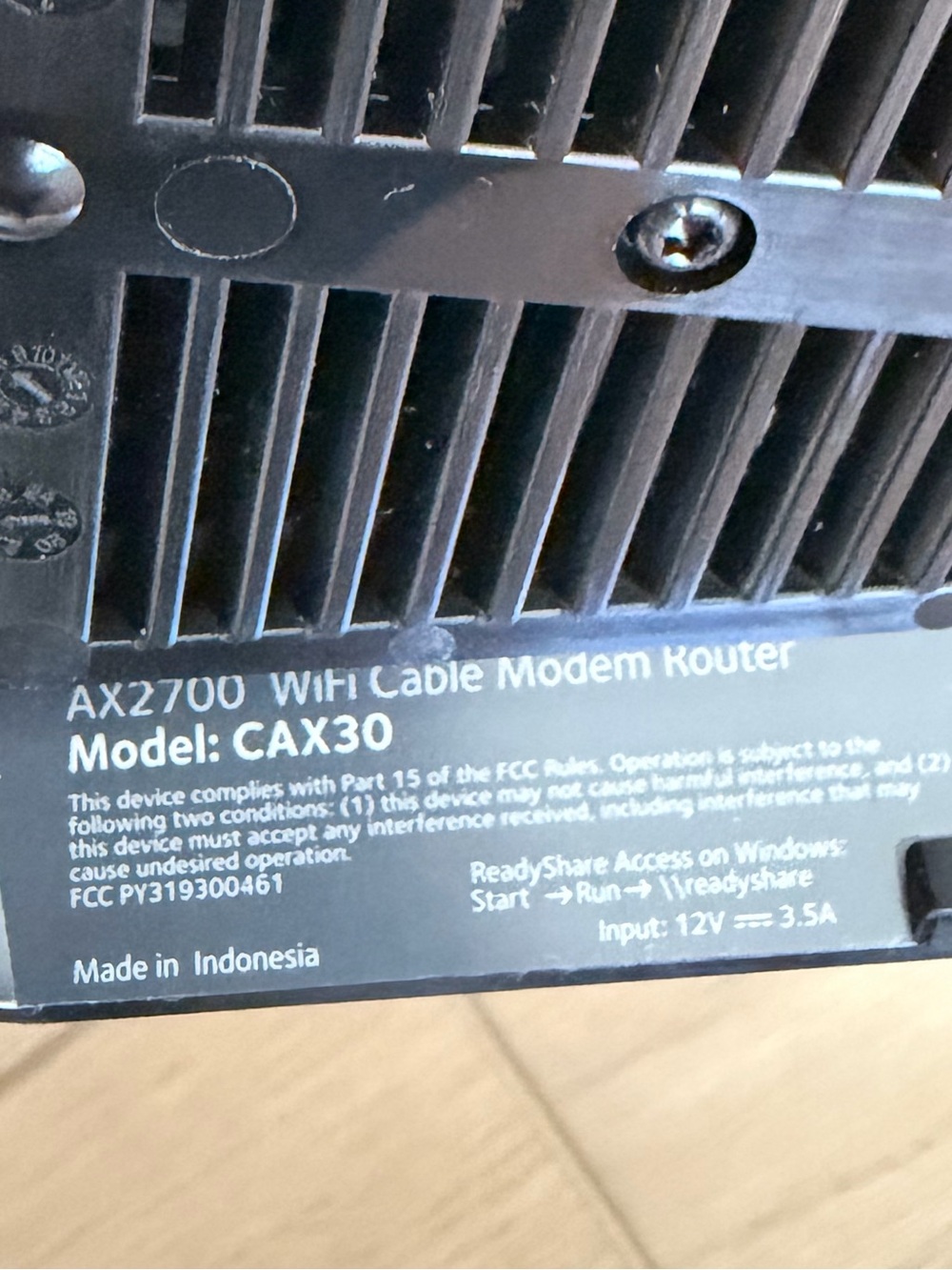 Netgear AX2700 WiFi Cable Modem Router - Picture 3 of 7